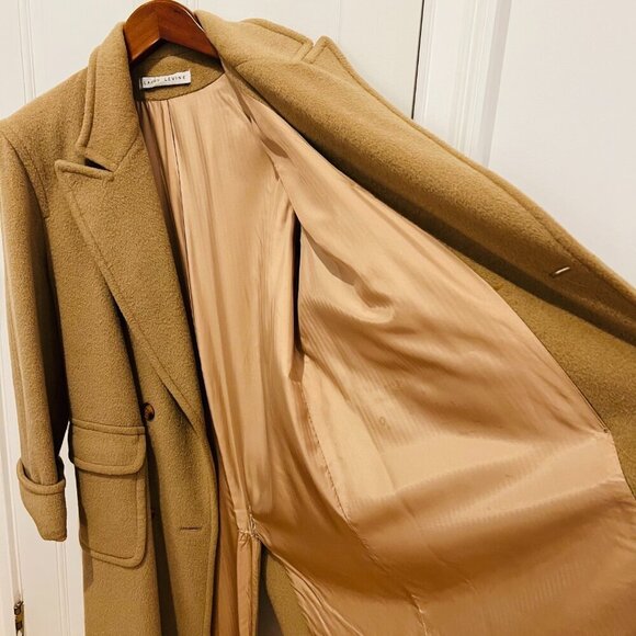 Larry Levine Women's Double Breasted Peacoat Wool Over Coat Size 14 - Picture 8 of 16